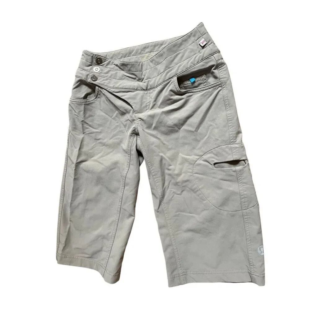 Lululemon Hiking Chino Bermuda Shorts In Tan Women’s 4